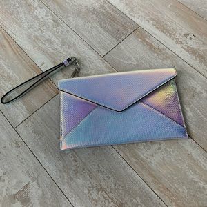 REBECCA MINKOFF NWOT Iridescent Envelope Wristlet